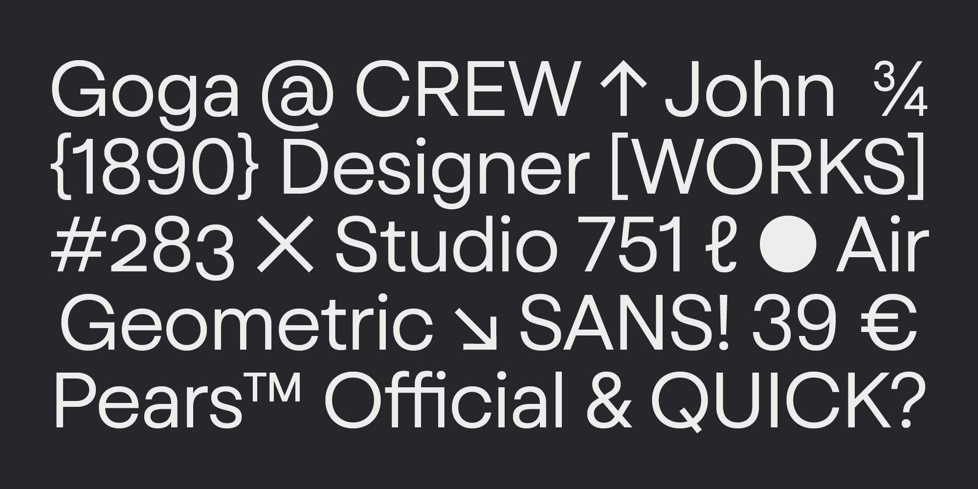 国外前卫几何风品牌徽标logo设计西文ps无衬线英文字体安装包 Myfonts – Goga Font Family 设计素材 第14张-素材湾丨精选海外优质设计素材资源 国外前卫几何风品牌徽标logo设计西文ps无衬线英文字体安装包 Myfonts – Goga Font Family 设计素材 sucaiwan.com