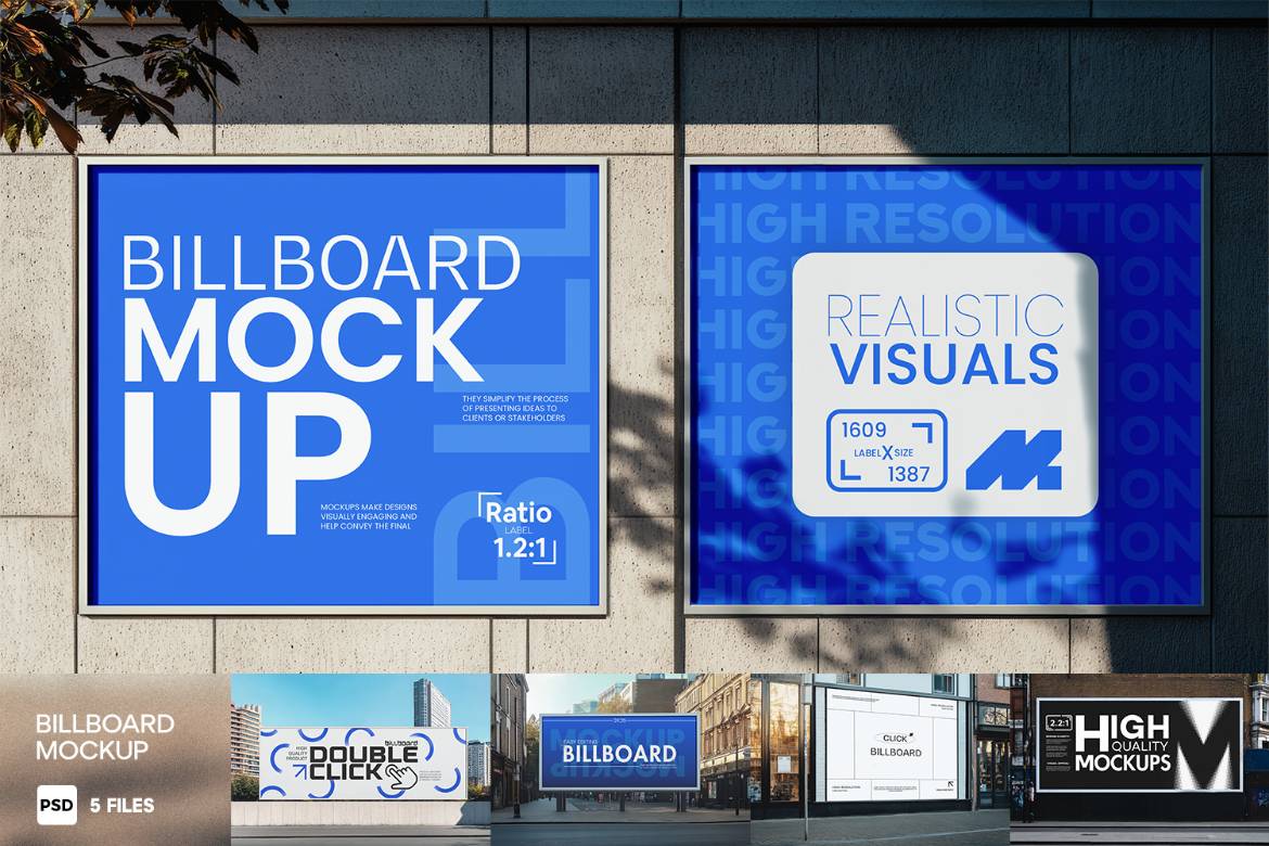 逼真城市街边大型广告牌品牌海报设计展示效果图PSD样机模板 City Billboard PSD Mockup 样机素材 第1张-素材湾丨精选海外优质设计素材资源 逼真城市街边大型广告牌品牌海报设计展示效果图PSD样机模板 City Billboard PSD Mockup 样机素材 sucaiwan.com