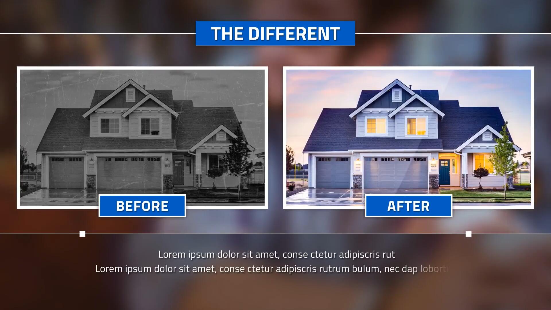 达芬奇模板：极简风格效果前后对比动画模板 , sucaiwan.com