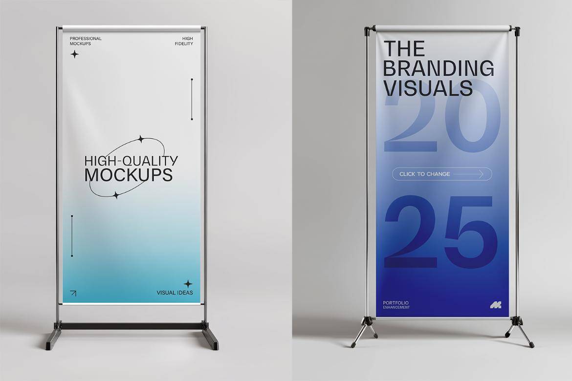 5款逼真促销活动展会X展架易拉宝海报设计展示PSD样机效果图模板 Street Side Poster Stand Mockup 样机素材 第5张-素材湾丨精选海外优质设计素材资源 5款逼真促销活动展会X展架易拉宝海报设计展示PSD样机效果图模板 Street Side Poster Stand Mockup 样机素材 sucaiwan.com