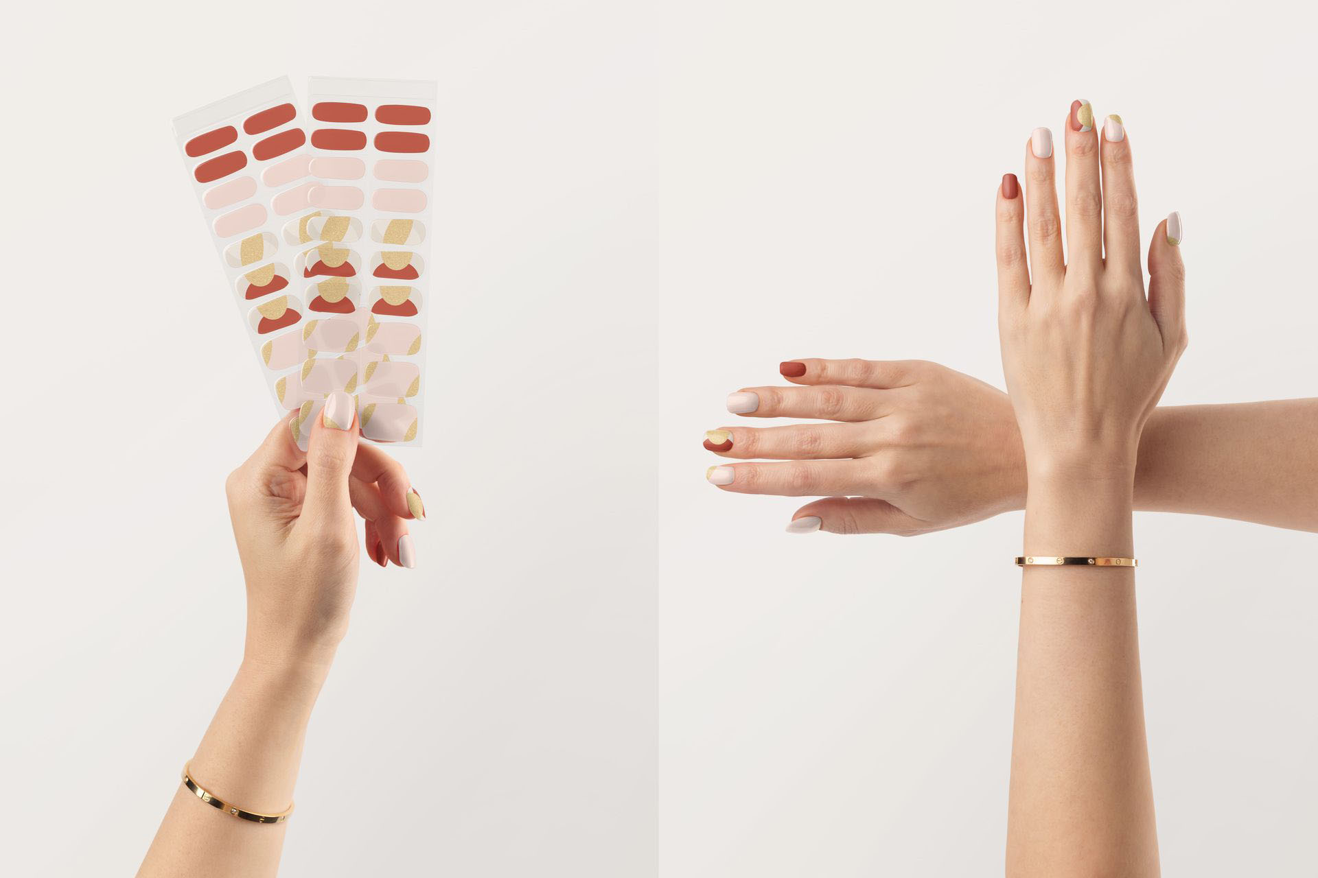 11高级指甲延长片贴片穿戴甲美甲包装品牌Vi设计电商展示PSD样机模板 UV Gel Nail Wraps Mockup Set , sucaiwan.com