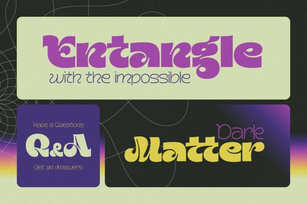 复古未来科幻酸性逆反差品牌Logo标题设计装饰英文字体安装包Gravity Shift – Variable Font Family 设计素材 sucaiwan.com