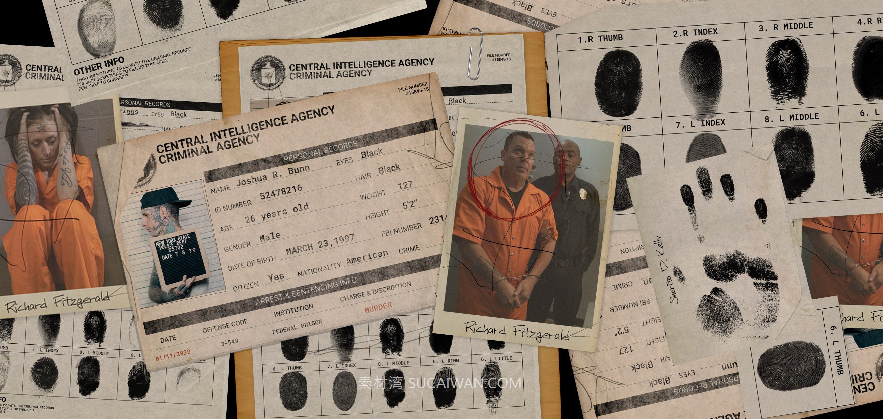 85个复古暴力美学犯罪场景档案记录纸张指纹涂鸦设计PNG+PSD样机模板 Pixflow Criminal Record & Fingerprints , 第2张-素材湾丨精选海外优质设计素材资源 85个复古暴力美学犯罪场景档案记录纸张指纹涂鸦设计PNG+PSD样机模板 Pixflow Criminal Record & Fingerprints , sucaiwan.com