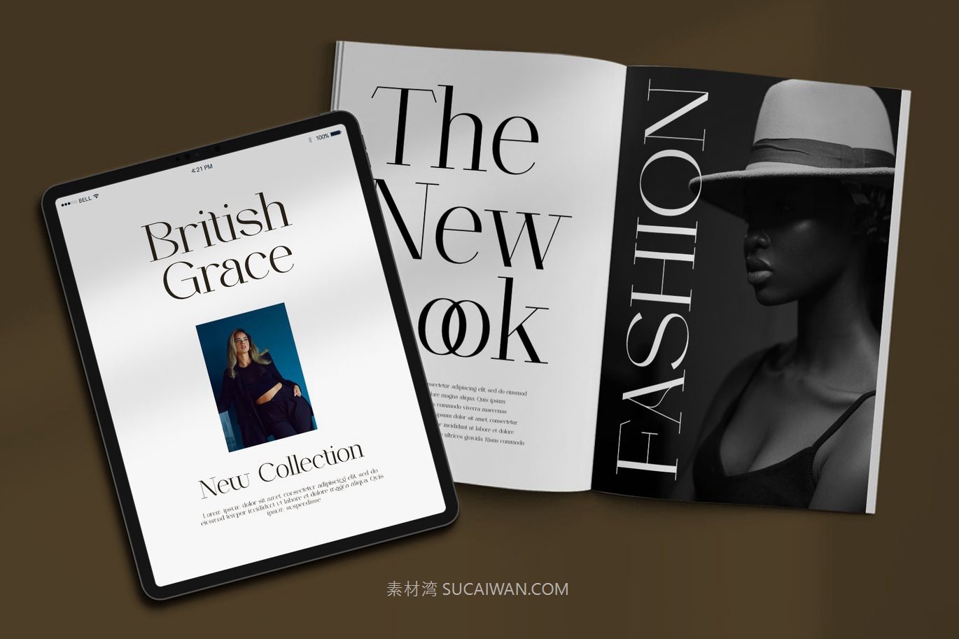 现代时尚品牌杂志婚礼徽标设计衬线英文字体安装包 Ashegia Modern Serif Font 设计素材 sucaiwan.com