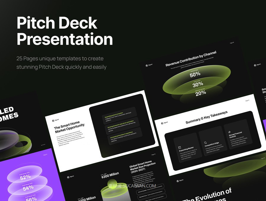 25页高级智能家居物联网宣传提案年报简报幻灯片设计PPT/Figma格式素材 Signet – Funding the Future of IoT-Enabled Smart Homes Pitch Deck APP UI 第2张-素材湾丨精选海外优质设计素材资源 25页高级智能家居物联网宣传提案年报简报幻灯片设计PPT/Figma格式素材 Signet – Funding the Future of IoT-Enabled Smart Homes Pitch Deck APP UI sucaiwan.com