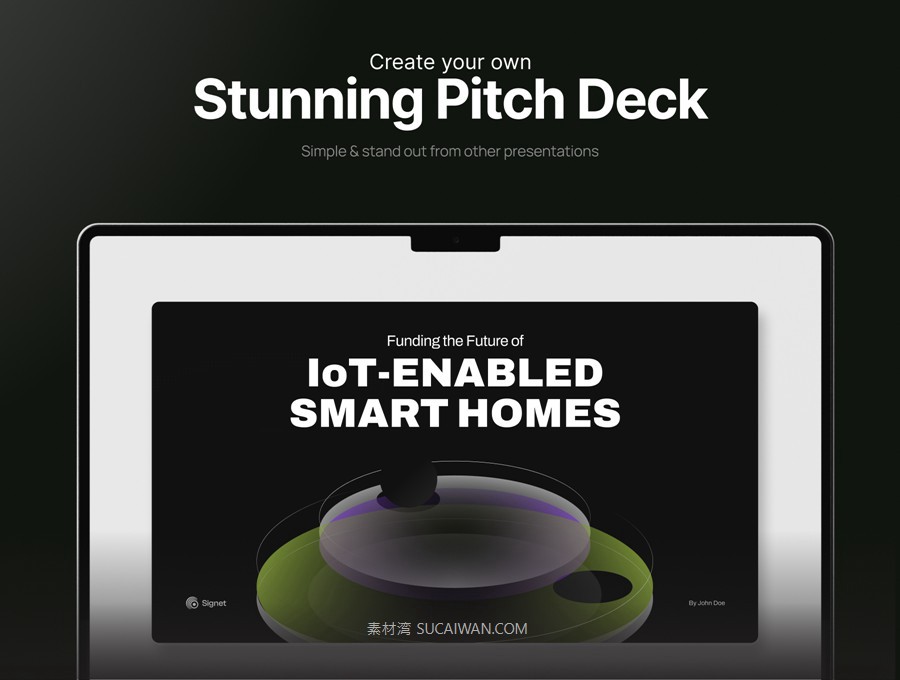 25页高级智能家居物联网宣传提案年报简报幻灯片设计PPT/Figma格式素材 Signet – Funding the Future of IoT-Enabled Smart Homes Pitch Deck APP UI 第7张-素材湾丨精选海外优质设计素材资源 25页高级智能家居物联网宣传提案年报简报幻灯片设计PPT/Figma格式素材 Signet – Funding the Future of IoT-Enabled Smart Homes Pitch Deck APP UI sucaiwan.com