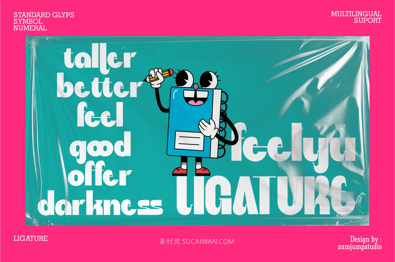 现代时尚品牌海报徽标设计无衬线英文字体安装包 Feelyu – Unique Display and Bold Typeface 设计素材 第10张-素材湾丨精选海外优质设计素材资源 现代时尚品牌海报徽标设计无衬线英文字体安装包 Feelyu – Unique Display and Bold Typeface 设计素材 sucaiwan.com