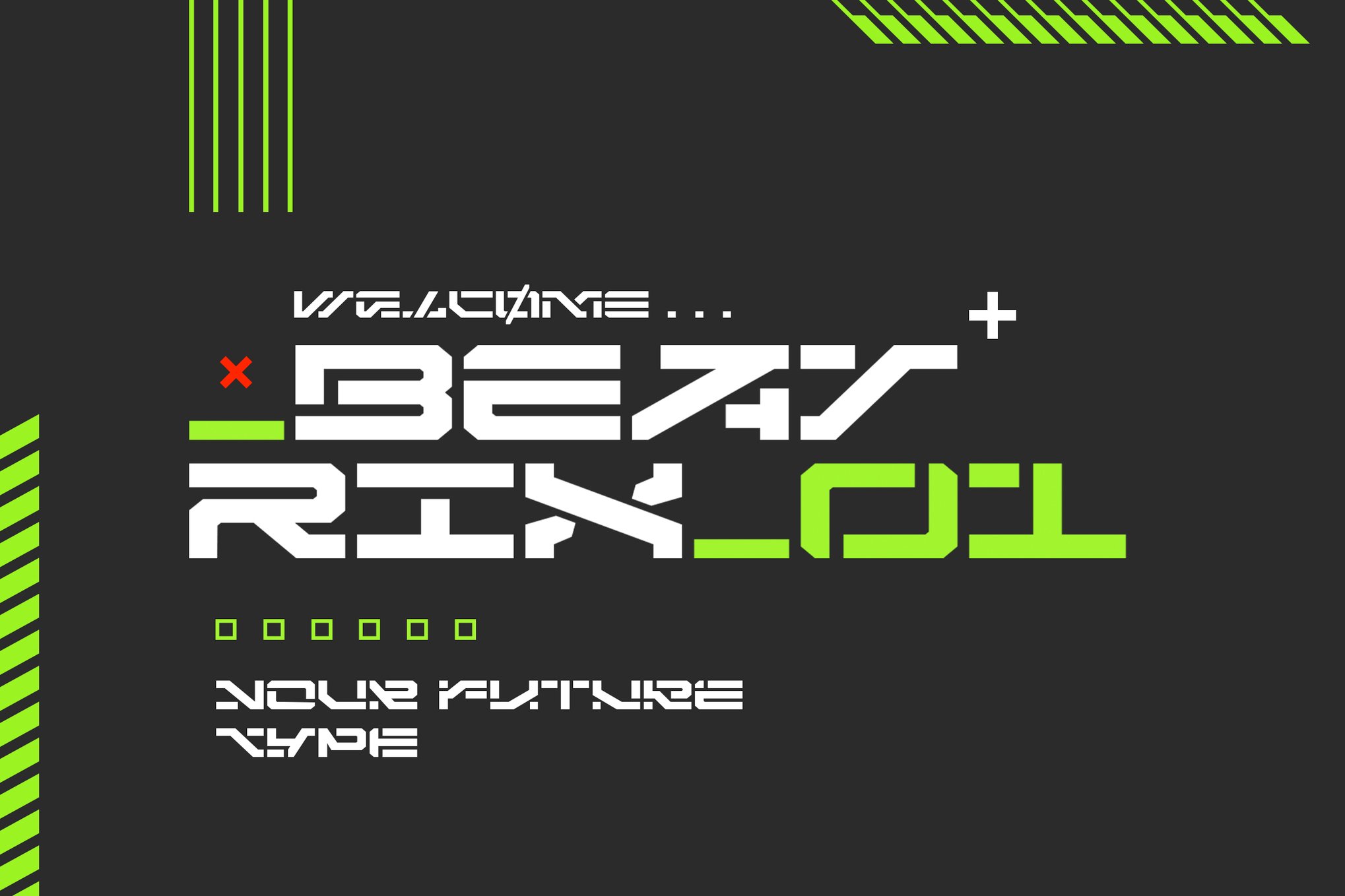 未来科幻品牌海报徽标设计无衬线英文字体 Beatrix_01 设计素材 sucaiwan.com