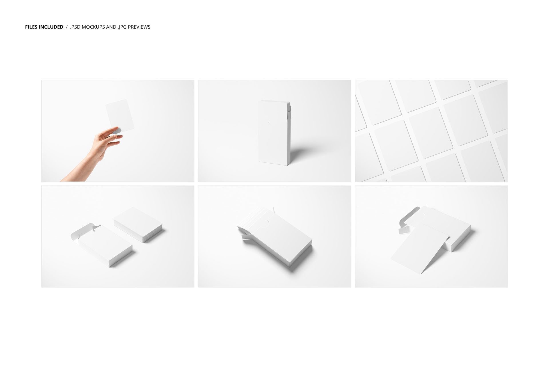 6款极简质感塔罗牌扑克牌卡片包装盒设计展示效果图PSD样机模板素材 Playing Cards Mockup Set v.3 , sucaiwan.com