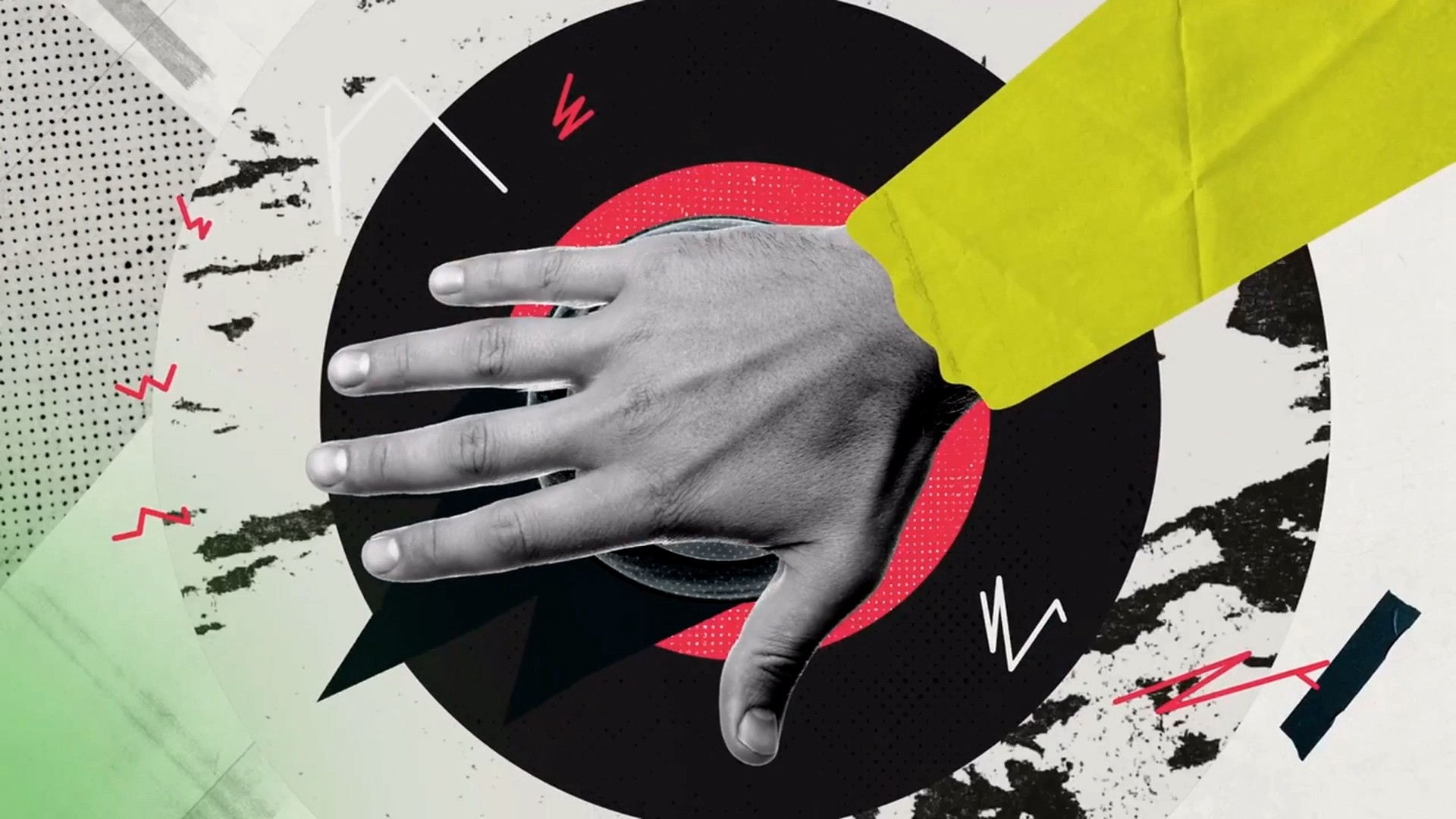 14个复古纸质拼贴粗犷标题手势叠加元素AE/PR/FCPX视频模板三合一 In Good Hands Titles , sucaiwan.com