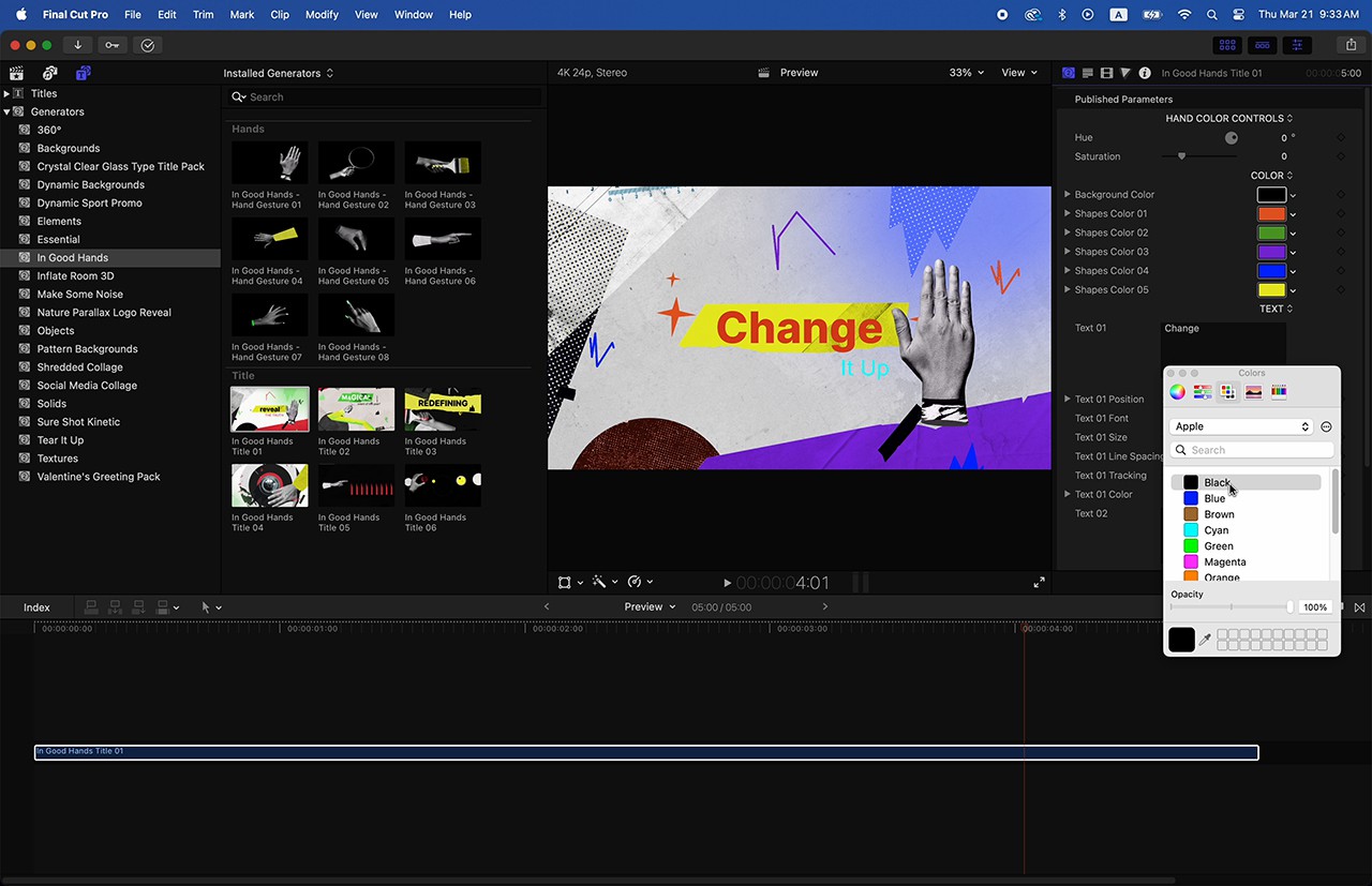 14个复古纸质拼贴粗犷标题手势叠加元素AE/PR/FCPX视频模板三合一 In Good Hands Titles , sucaiwan.com