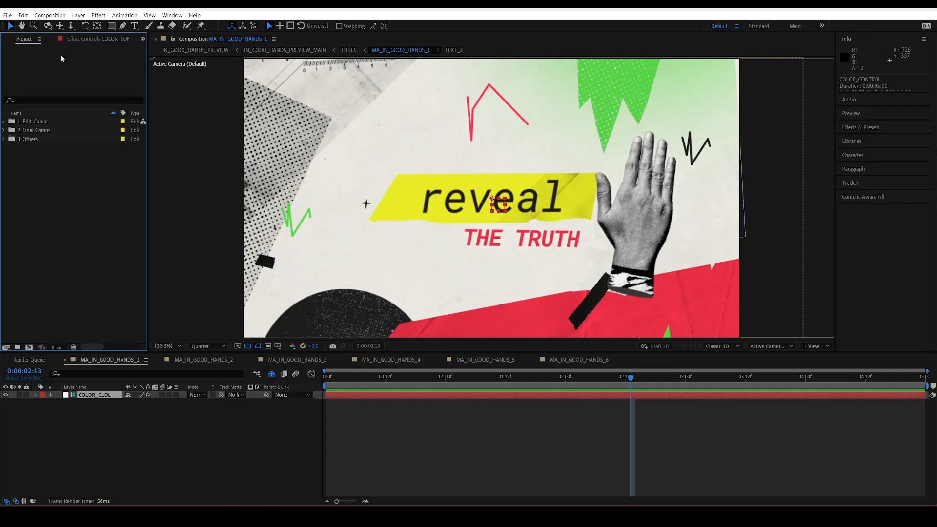 14个复古纸质拼贴粗犷标题手势叠加元素AE/PR/FCPX视频模板三合一 In Good Hands Titles , sucaiwan.com