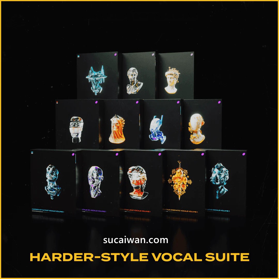 11000个硬核派多风格人声女主角、旋律、英国说唱、美国说唱、Predrop、AI、牙买加、低吼、高吼、故事MC、普通MC、电影、非洲、天使、口语、狂欢声音采样预设包 On Point Samples - Harder-Style Vocal Suite , 第1张-素材湾丨精选海外优质设计素材资源 11000个硬核派多风格人声女主角、旋律、英国说唱、美国说唱、Predrop、AI、牙买加、低吼、高吼、故事MC、普通MC、电影、非洲、天使、口语、狂欢声音采样预设包 On Point Samples - Harder-Style Vocal Suite , sucaiwan.com