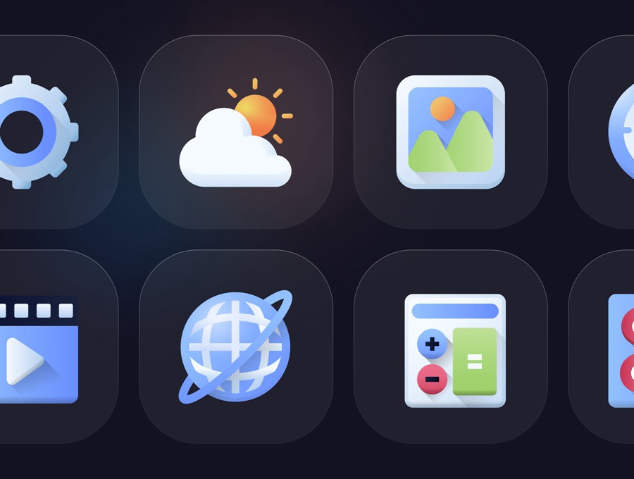 50款色彩渐变风格APP/网站界面设计矢量图标Ai/Figma/Png格式素材 Home Screen App Icon 图标素材 sucaiwan.com
