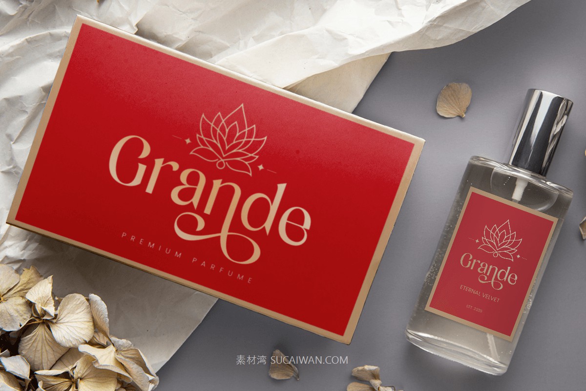 时尚优雅品牌包装婚礼请柬设计衬线英文字体安装包 Senorita – Lovely Elegant Serif Font 设计素材 sucaiwan.com