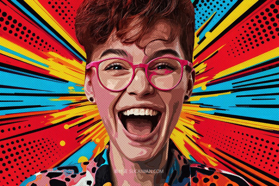 复古半色调riso打印照片效果ps特效滤镜样机 Colorful Pop-Art Photo Effect 插件预设 第2张-素材湾丨精选海外优质设计素材资源 复古半色调riso打印照片效果ps特效滤镜样机 Colorful Pop-Art Photo Effect 插件预设 sucaiwan.com