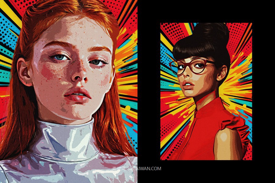 复古半色调riso打印照片效果ps特效滤镜样机 Colorful Pop-Art Photo Effect 插件预设 第4张-素材湾丨精选海外优质设计素材资源 复古半色调riso打印照片效果ps特效滤镜样机 Colorful Pop-Art Photo Effect 插件预设 sucaiwan.com