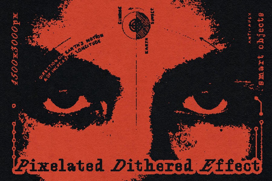 复古像素风y2k照片效果ps特效滤镜样机 Pixelated Dithered Effect 插件预设 第1张-素材湾丨精选海外优质设计素材资源 复古像素风y2k照片效果ps特效滤镜样机 Pixelated Dithered Effect 插件预设 sucaiwan.com
