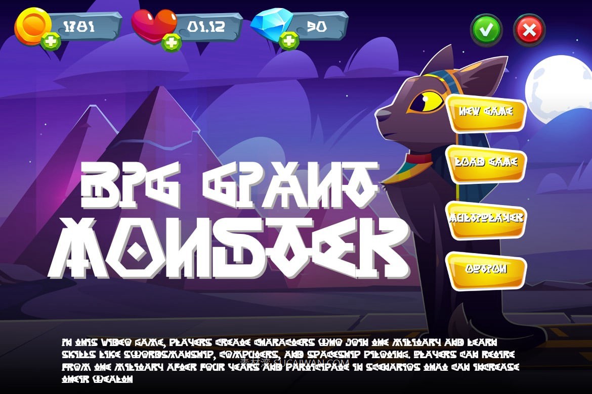 现代优雅卡通漫画风格游戏设计装饰英文字体 Axubies – Egyptian Gaming Font 设计素材 第4张-素材湾丨精选海外优质设计素材资源 现代优雅卡通漫画风格游戏设计装饰英文字体 Axubies – Egyptian Gaming Font 设计素材 sucaiwan.com