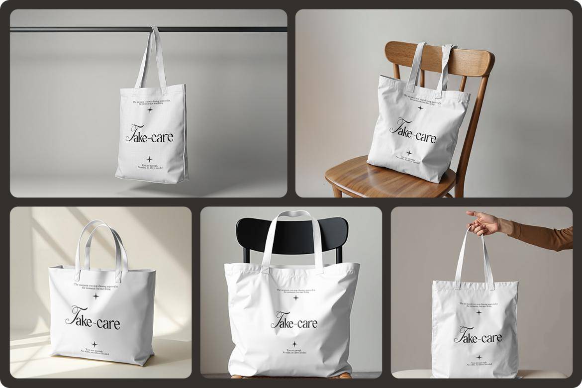 5款真实拍摄手提袋帆布袋无纺布袋Vi品牌设计贴图效果图PSD样机模板 Tote Bag Mockup , 第1张-素材湾丨精选海外优质设计素材资源 5款真实拍摄手提袋帆布袋无纺布袋Vi品牌设计贴图效果图PSD样机模板 Tote Bag Mockup , sucaiwan.com