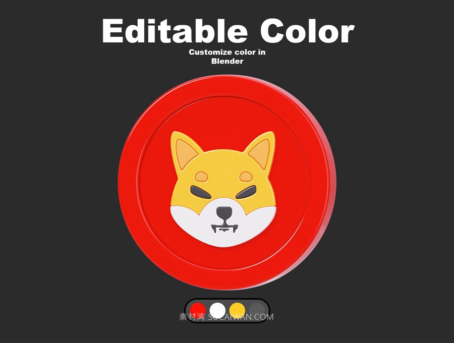 44款3D立体圆形金融加密货币图标Icons设计Blender/Fbx/Png格式素材 Crypto Coins 3D Icon Pack , 第4张-素材湾丨精选海外优质设计素材资源 44款3D立体圆形金融加密货币图标Icons设计Blender/Fbx/Png格式素材 Crypto Coins 3D Icon Pack , sucaiwan.com