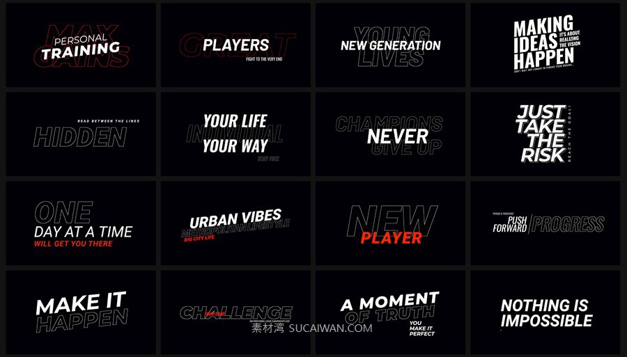 62个时尚动感运动VLOG品宣视频标题排版背景动画附加组件达芬奇预设插件 MotionVFX - mTitle Hype DVR , 第8张-素材湾丨精选海外优质设计素材资源 62个时尚动感运动VLOG品宣视频标题排版背景动画附加组件达芬奇预设插件 MotionVFX - mTitle Hype DVR , sucaiwan.com