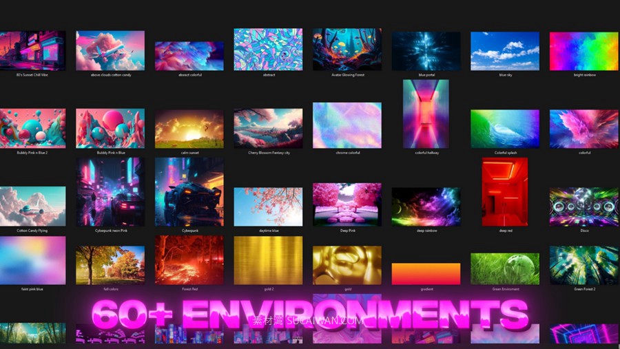 嘻哈说唱风格金属镀铬3D立体文本环境视频素材包 ULTIMATE 3D Text Environments V1-V3 BUNDLE , 第3张-素材湾丨精选海外优质设计素材资源 嘻哈说唱风格金属镀铬3D立体文本环境视频素材包 ULTIMATE 3D Text Environments V1-V3 BUNDLE , sucaiwan.com