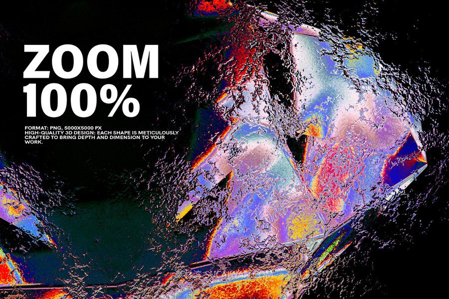 3D Distorted Glass Shapes 58款未来科幻渐变虹彩晶体水晶玻璃3D立体几何图形png免抠图设计素材 , 第2张-素材湾丨精选海外优质设计素材资源 3D Distorted Glass Shapes 58款未来科幻渐变虹彩晶体水晶玻璃3D立体几何图形png免抠图设计素材 , sucaiwan.com