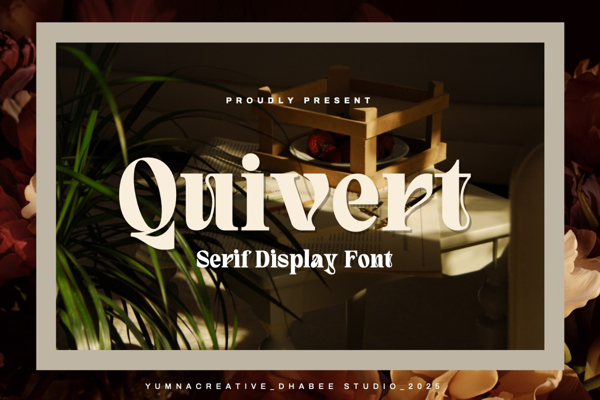 现代优雅杂志海报包装徽标设计衬线英文字体安装包 Quivert – Serif Display Font , 第1张-素材湾丨精选海外优质设计素材资源 现代优雅杂志海报包装徽标设计衬线英文字体安装包 Quivert – Serif Display Font , sucaiwan.com