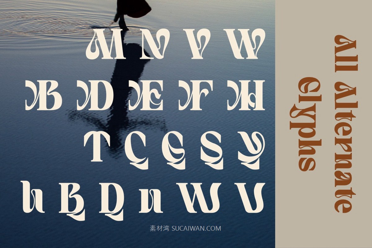 现代优雅杂志海报包装徽标设计衬线英文字体安装包 Quivert – Serif Display Font , 第3张-素材湾丨精选海外优质设计素材资源 现代优雅杂志海报包装徽标设计衬线英文字体安装包 Quivert – Serif Display Font , sucaiwan.com