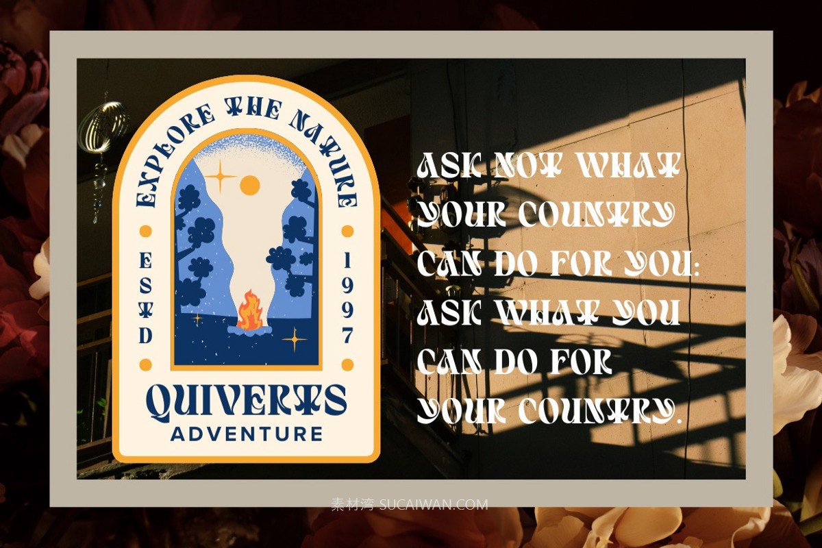 现代优雅杂志海报包装徽标设计衬线英文字体安装包 Quivert – Serif Display Font , 第13张-素材湾丨精选海外优质设计素材资源 现代优雅杂志海报包装徽标设计衬线英文字体安装包 Quivert – Serif Display Font , sucaiwan.com