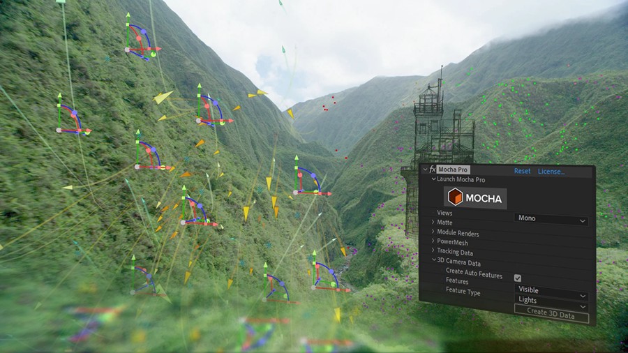 影视后期摄像机反求跟踪摩卡AE/PR/OFX/AVX软件插件 Boris FX Mocha Pro 2025 v12.0.2 (Win) 一键安装版 , sucaiwan.com