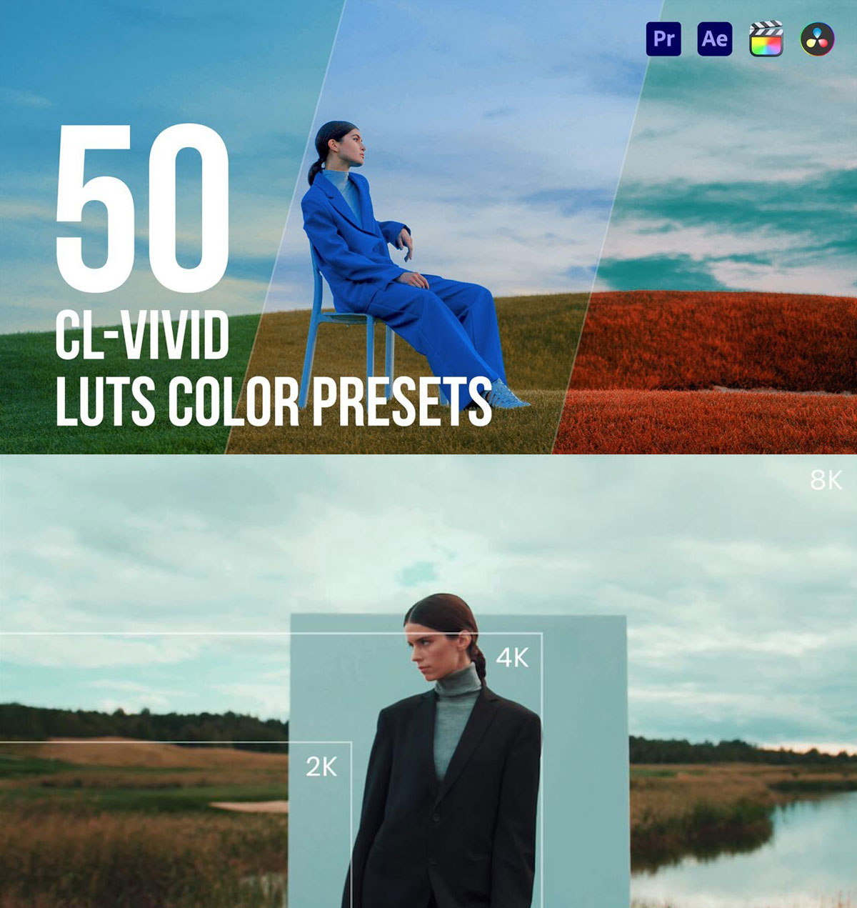 50种索尼、阿莱、RED高质量电影级情绪视觉音乐视频LUT调色预设 Pixflow - CL-Vivid Cinematic LUTs Color Presets Pack , 第1张-素材湾丨精选海外优质设计素材资源 50种索尼、阿莱、RED高质量电影级情绪视觉音乐视频LUT调色预设 Pixflow - CL-Vivid Cinematic LUTs Color Presets Pack , sucaiwan.com