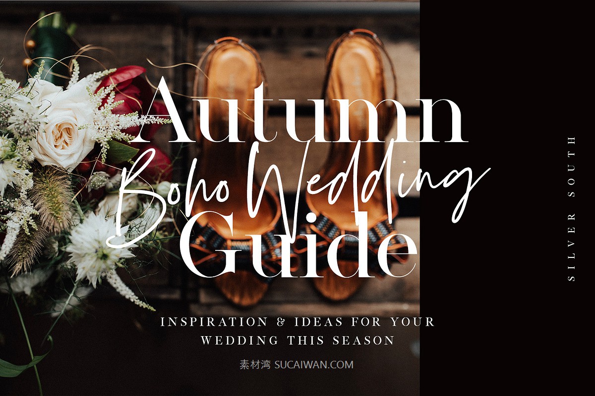 现代优雅婚礼品牌标题logo手写签名衬线字体字体家族设计素材 Silver South Font Duo , 第6张-素材湾丨精选海外优质设计素材资源 现代优雅婚礼品牌标题logo手写签名衬线字体字体家族设计素材 Silver South Font Duo , sucaiwan.com