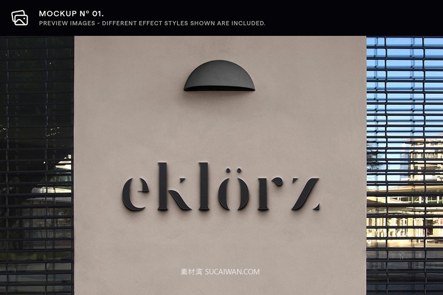 30款逼真街边店铺店招徽标标牌标志logo设计展示效果图ps贴图样机模板 Asylab – 30 Signs & Facade Logo Mockups – V3 , sucaiwan.com