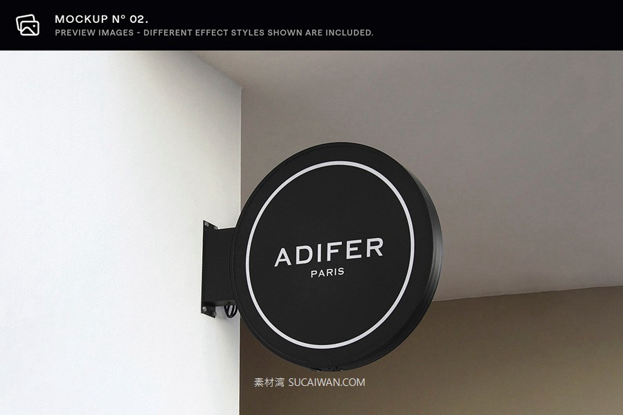 30款逼真街边店铺店招徽标标牌标志logo设计展示效果图ps贴图样机模板 Asylab – 30 Signs & Facade Logo Mockups – V3 , sucaiwan.com