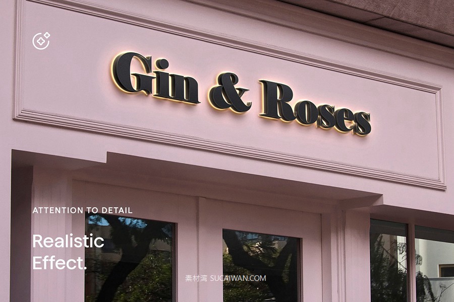 30款逼真街边店铺店招徽标标牌标志logo设计展示效果图ps贴图样机模板 Asylab – 30 Signs & Facade Logo Mockups – V3 , sucaiwan.com