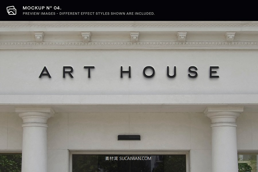 30款逼真街边店铺店招徽标标牌标志logo设计展示效果图ps贴图样机模板 Asylab – 30 Signs & Facade Logo Mockups – V3 , sucaiwan.com