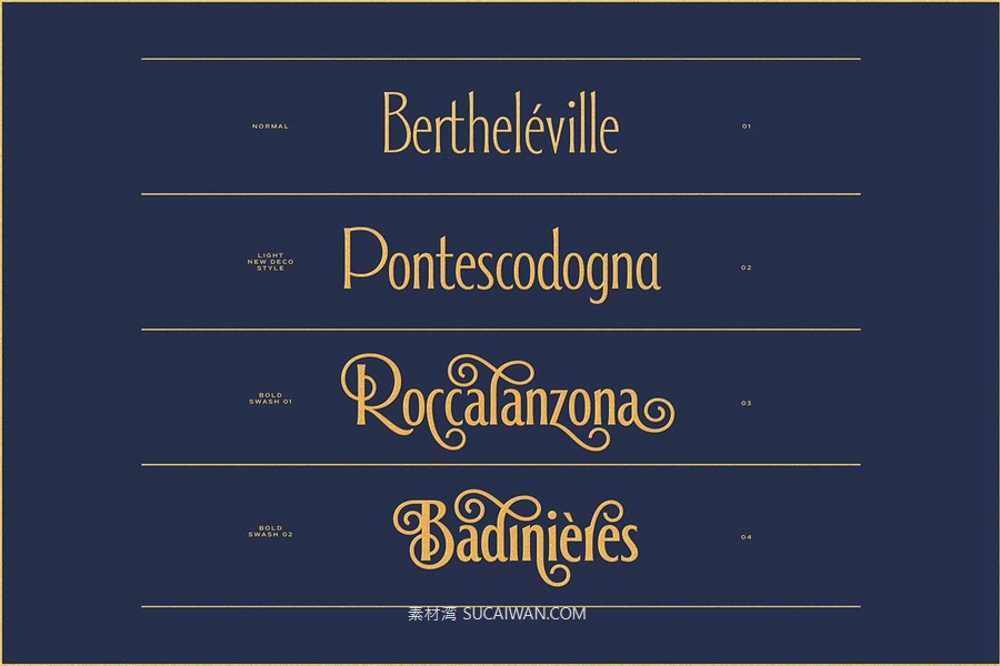 新艺术法国风格优雅品牌标志Logo设计装饰英文字体安装包 Alathena Font Family by Sundance Tipografia , 第6张-素材湾丨精选海外优质设计素材资源 新艺术法国风格优雅品牌标志Logo设计装饰英文字体安装包 Alathena Font Family by Sundance Tipografia , sucaiwan.com