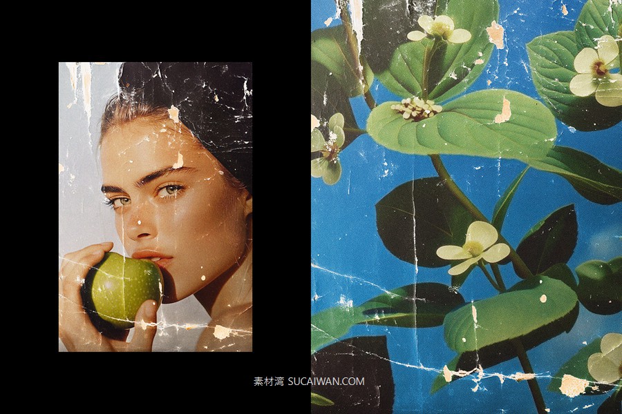 复古褶皱磨损划痕照片效果ps特效滤镜样机 Worn Cover Photo Effect , 第4张-素材湾丨精选海外优质设计素材资源 复古褶皱磨损划痕照片效果ps特效滤镜样机 Worn Cover Photo Effect , sucaiwan.com