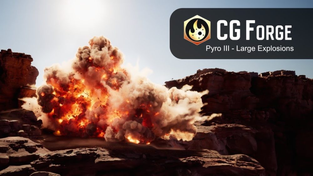 [独家AI翻译] Houdini Pyro大范围爆炸视频特效教程 中文字幕 CG Forge – Pyro III – Large Explosion , sucaiwan.com