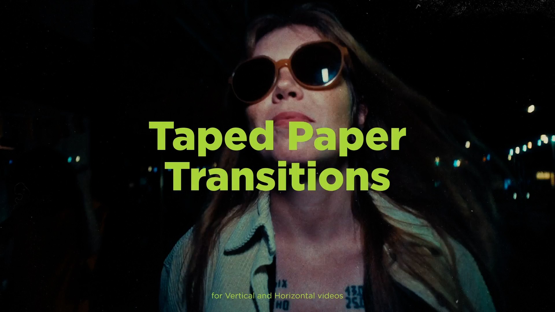 AE模板：新品复古做旧垃圾摇滚乐队纸带拼贴标记纹理转场过渡AE模板 Taped Paper Transitions , sucaiwan.com