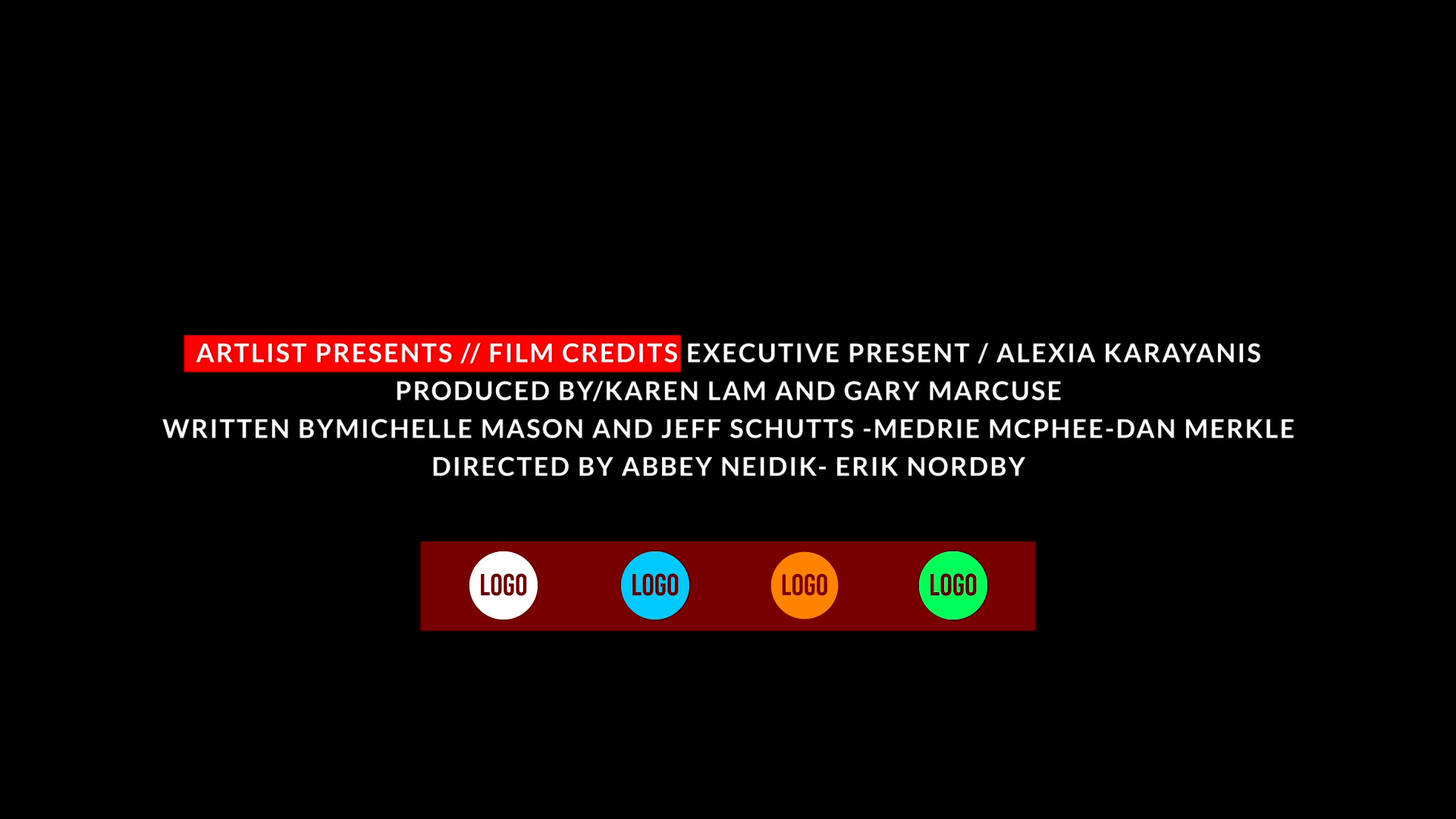 电影制作人美学简约标题字幕电影电视剧片头片尾演员表工作人员名单滚动 AE/PR/FCPX 3合1模板插件 Movie Credits Pack , sucaiwan.com