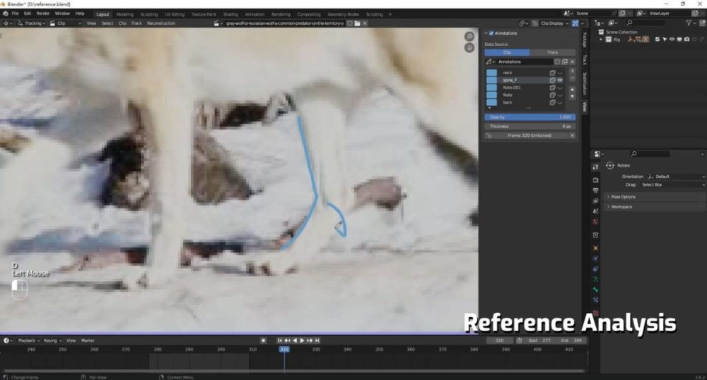 Vfx Grace Wolf Animation Blender野狼动物3D骨骼绑定动画视频教程 中英文字幕 , 第4张-素材湾丨精选海外优质设计素材资源 Vfx Grace Wolf Animation Blender野狼动物3D骨骼绑定动画视频教程 中英文字幕 , sucaiwan.com