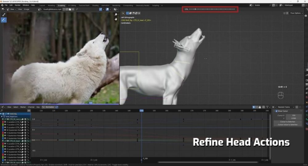 Vfx Grace Wolf Animation Blender野狼动物3D骨骼绑定动画视频教程 中英文字幕 , 第10张-素材湾丨精选海外优质设计素材资源 Vfx Grace Wolf Animation Blender野狼动物3D骨骼绑定动画视频教程 中英文字幕 , sucaiwan.com