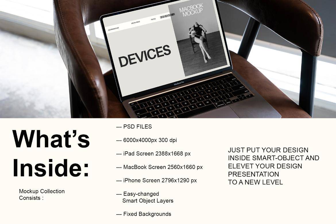 12款逼真扶椅场景UI界面作品集设计iPad平板iPhone手机MacBook电脑贴图PSD样机模板 Bara | Devices Mockups , 第3张-素材湾丨精选海外优质设计素材资源 12款逼真扶椅场景UI界面作品集设计iPad平板iPhone手机MacBook电脑贴图PSD样机模板 Bara | Devices Mockups , sucaiwan.com