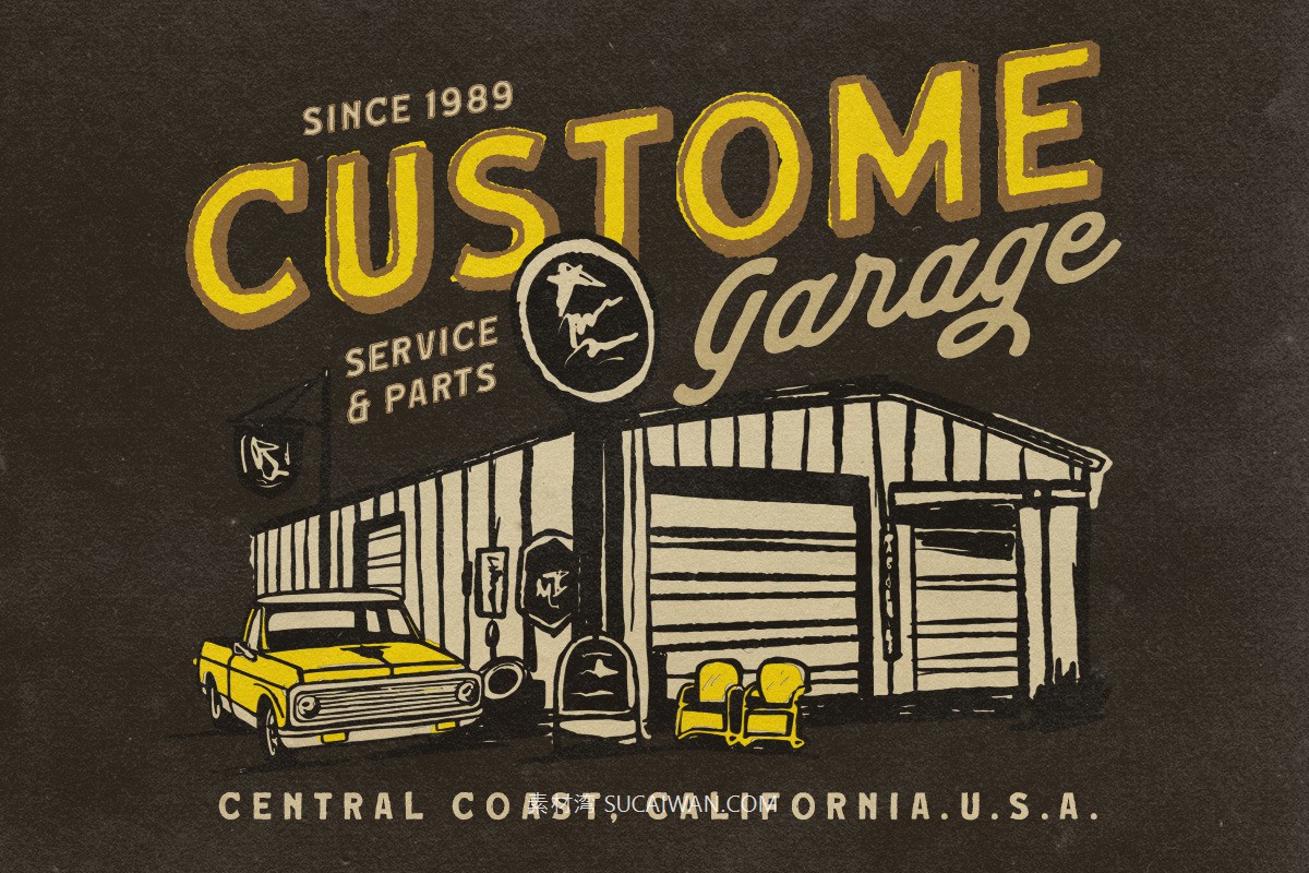 复古怀旧经典美式西洋粗犷咖啡店海报服装品牌设计PSAI无衬线英文字体安装包 Wayside Colorado Font Collection , 第11张-素材湾丨精选海外优质设计素材资源 复古怀旧经典美式西洋粗犷咖啡店海报服装品牌设计PSAI无衬线英文字体安装包 Wayside Colorado Font Collection , sucaiwan.com