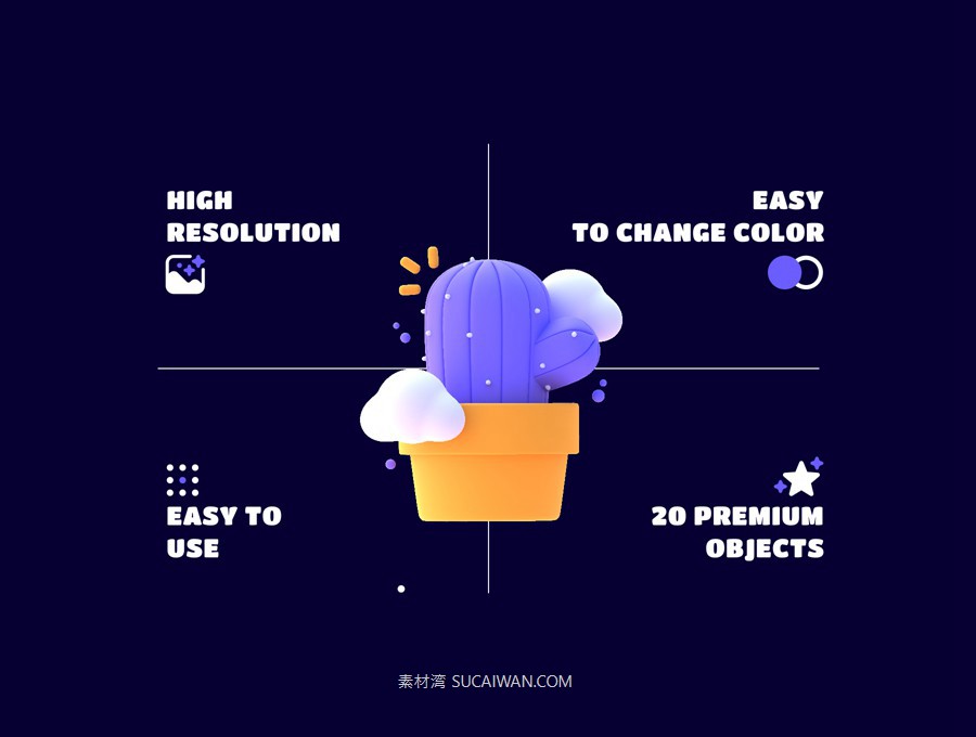 15款卡通趣味网页手机404空状态占位图标插图设计Blender/Png格式素材 UNIXX – Empty State Element 3D , sucaiwan.com