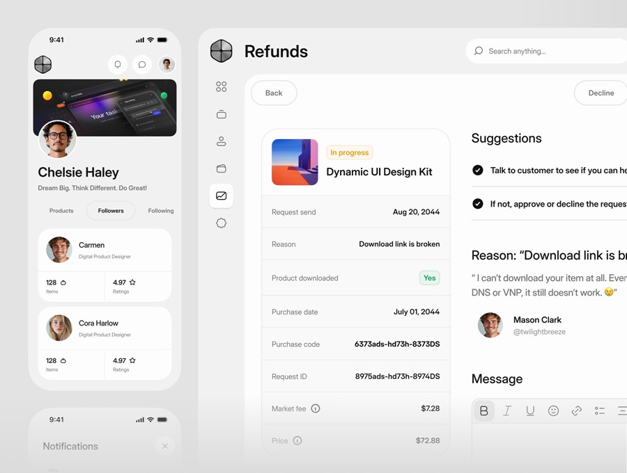 990个响应式双配色数据统计看板仪表盘ui界面设计模板+组件figma素材 Core 2.0 – Dashboard Builder , 第5张-素材湾丨精选海外优质设计素材资源 990个响应式双配色数据统计看板仪表盘ui界面设计模板+组件figma素材 Core 2.0 – Dashboard Builder , sucaiwan.com