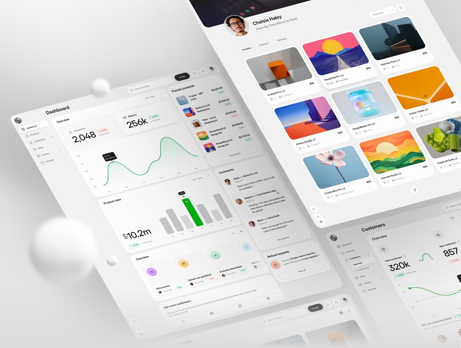 990个响应式双配色数据统计看板仪表盘ui界面设计模板+组件figma素材 Core 2.0 – Dashboard Builder , 第6张-素材湾丨精选海外优质设计素材资源 990个响应式双配色数据统计看板仪表盘ui界面设计模板+组件figma素材 Core 2.0 – Dashboard Builder , sucaiwan.com